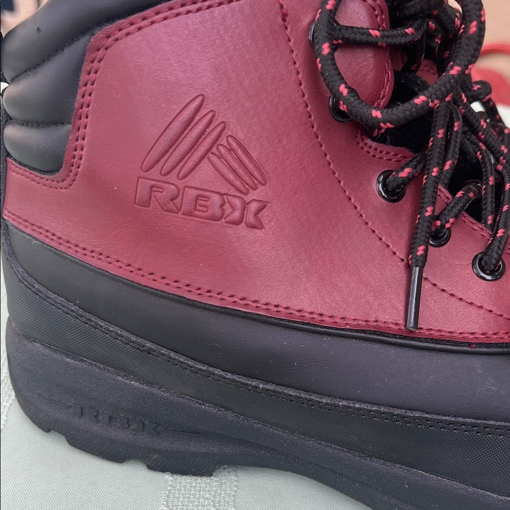 RBX Burgundy and Black Waterproof Ankle Boots size 7 - Picture 4 of 6